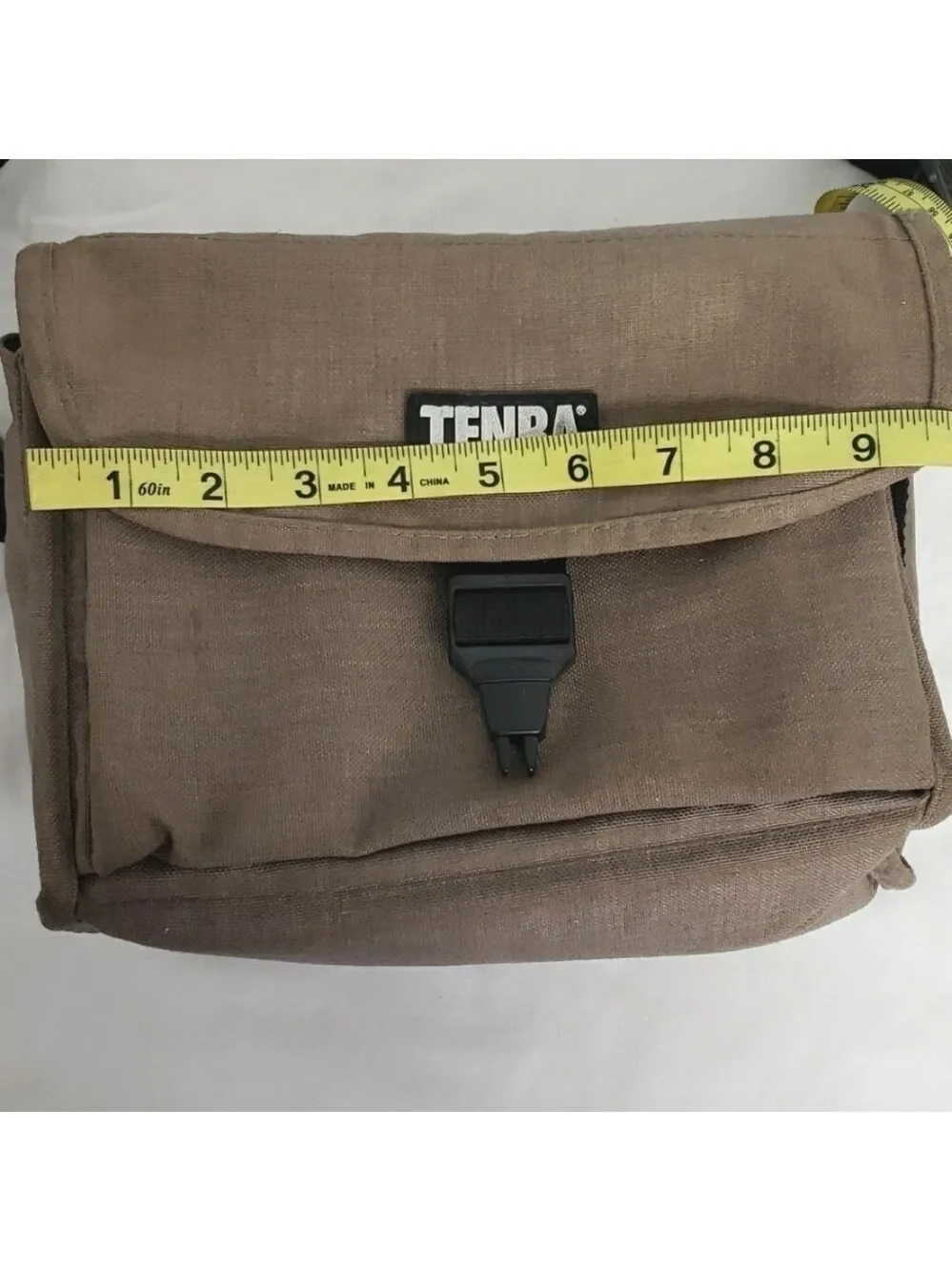 TENBA 1 Camera Bag 7h x 9w x 4d Tan Canvas USA made